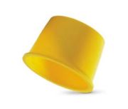Univerzální ochranná zátka kónická Typ 1 D=30mm žlutá LDPE