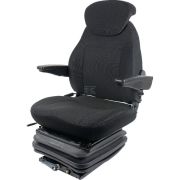 Mechanicky odpruž. sedadlo s látkovým potahem šíře 510 mm s loketními opěrkami (125 kg) - TS48000GP