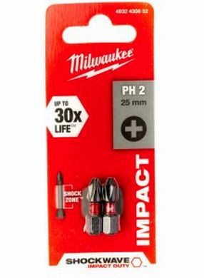 Impact Duty skrutkovací bit Shockwave PH2 x 25 mm - sada 2 ks
