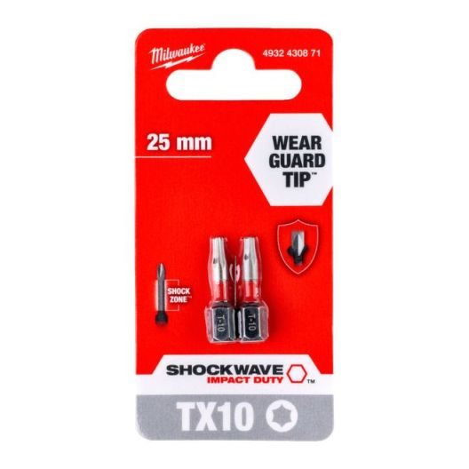 Impact Duty skrutkovací bit Shockwave TX40 x 25 mm - sada 2 ks
