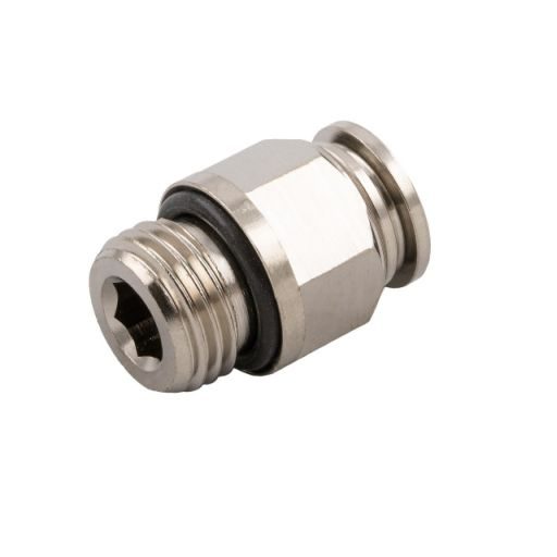 Celokovová mosadzná priama prípojka G 1/4" - pre rúrku PA 4