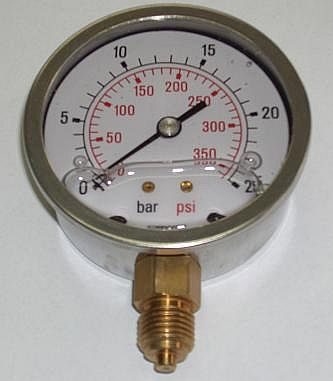 Manometer s tlmením MG1-INOX63/250 bar