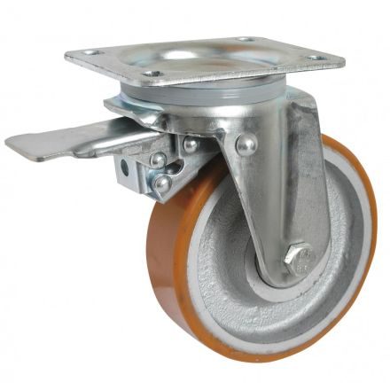 Koleso otočné s brzdou 624T LU-G150-50-50
