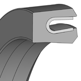 Piestnicové tesnenie MA 43 / 16 x 20,5 x 3,6 PTFE