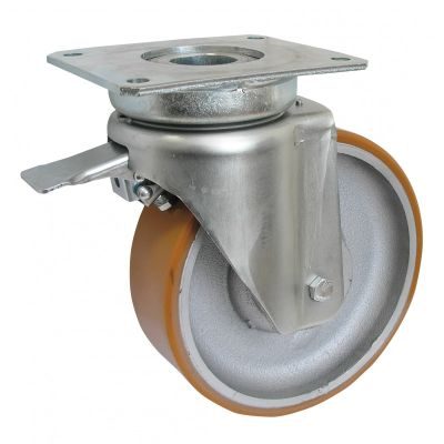 Koleso otočné s brzdou 828T LU-G150-75-82