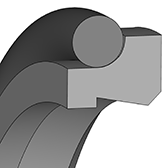Stierací krúžok DICHTOMATIK AD 61 / 100 x 112.2 x 8.1 PTFE