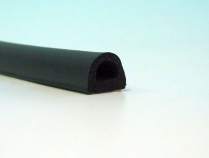 Gumový profil EPDM mikroporézny samolepiaci - tvar "D" - 14 x 12 mm
