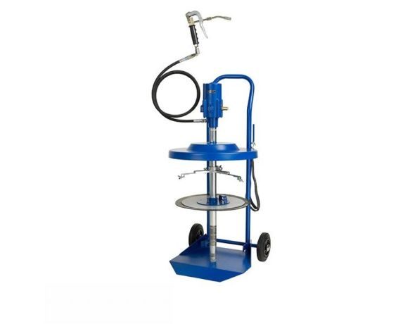 Mazacia technika - mobilná zostava s pneu čerpadlom pre sudy 50 kg