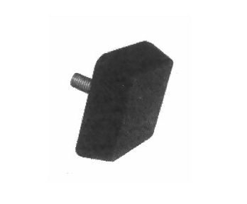 Gumový doraz so skrutkou štvorcový KV 50x50x20 - M10 x 28