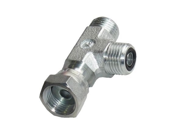 Hydraulické skrutkovanie ORFS - T - spojka nastaviteľná EVL ORFS 9/16-18 x RFS 9/16-18
