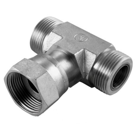 Hydraulické skrutkovanie ORFS - T - spojka nastaviteľná EVT ORFS 9/16-18 x RFS 9/16-18