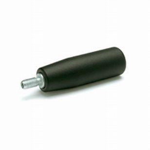 Rovná otočná valcová rukoväť ELESA+GANTER čierna GN 598-ST-31-M12 (104.5x31)