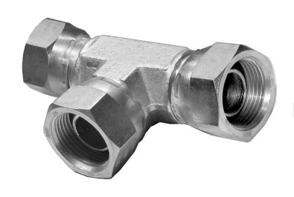 Hydraulické skrutkovanie BSP - 3x1/4 T-spojka nastaviteľná EVT DKR 1/4