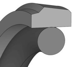 Piestové tesnenie DICHTOMATIK KPOR 31 E / 35 x 24.3 x 4.2 PTFE