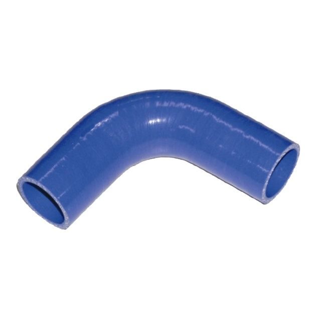 Silikóntextilné koleno s výstužou RUBENA koleno 90° - d x L = 55 x 150 mm MVQ - modré