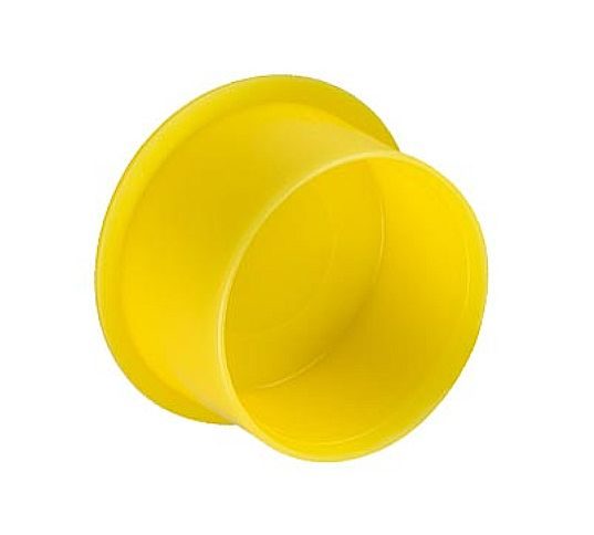Krytka kónická pre závity - D=28 mm pre M22 - LDPE, žltá