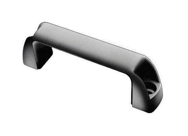 Polyamidové mostíkové madlo s otvorom pre skrutku M8 - 139 mm PA+GF čierne