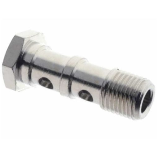 Hydraulické skrutkovanie metrické - prietoková skrutka F 15 M8 x 1 dvojitá