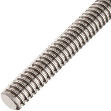 Vodiaca jednochodá trapézová skrutka pravá Tr. 16 x 4 nerez L = 1000 mm