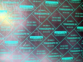 Tesniaca grafitová doska TEMAGRAPH - Ni - hr. 1.0 mm - 500 x 500 mm