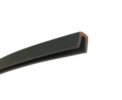 Lemovka čierna U profil NBR - 12 x 7 / 2 mm