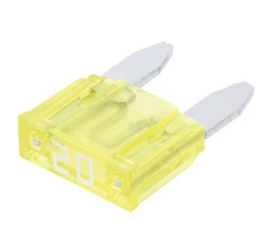 Poistka Mini 20A, 32V, žltá