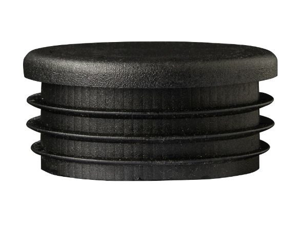 Kruhová záslepka rúrky 50 x 1.2 - 2.5 mm, LDPE čierna