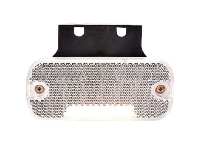 Biele obrysové LED svetlo, obdĺžnikové 105,4 x 45 x 11,8 mm (12/24 V)