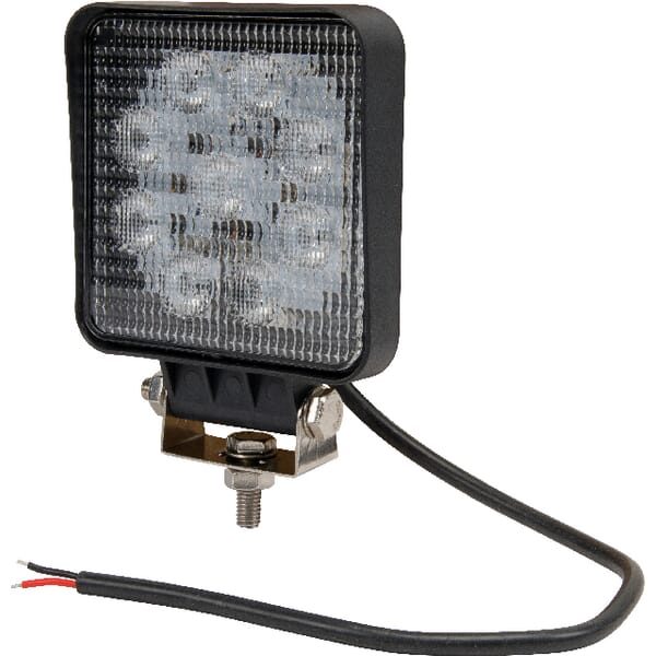 Pracovné LED svetlo 27 W 109x27,5x109 mm 1800 lm, štvorcové, 10/30 V širokouhlé 9 LED