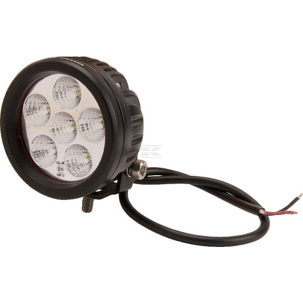 Pracovné LED svetlo 18 W, priemer 89 mm, 1440 lm, okrúhle, 10/30 V širokouhlé 6 LED