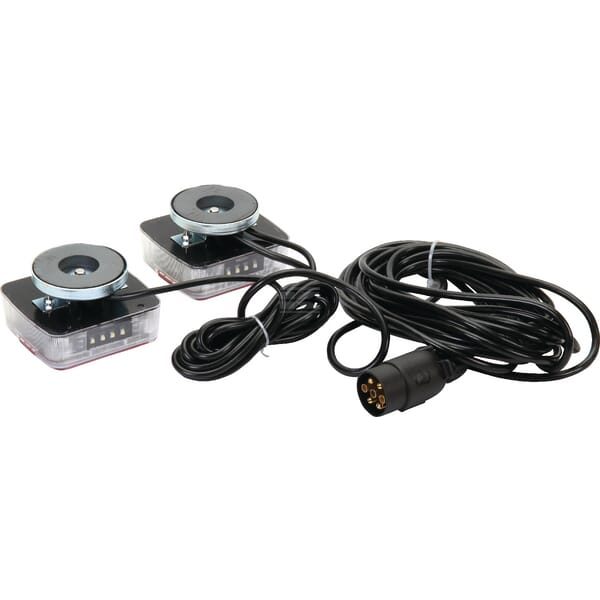 Sada LED svetiel 12 V, magnetická, 7-pin, kábel 7,5 m