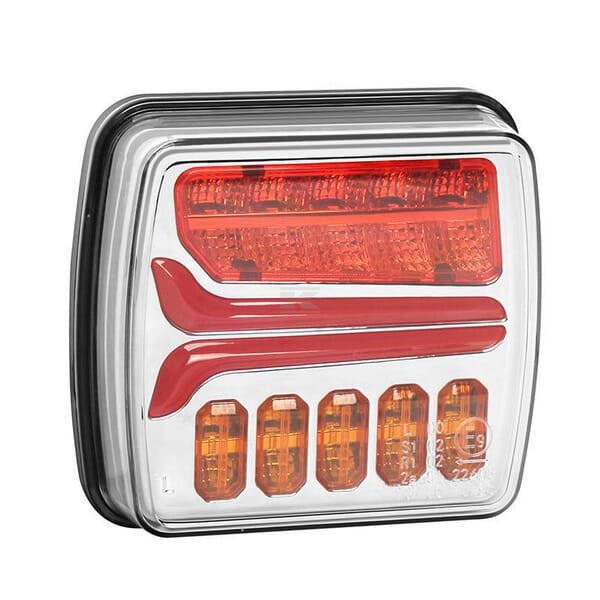 Ľavé zadné LED svetlo 11,4 W 110,2x102,6x40 mm, 12/24 V