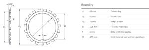 MB 10 - Rozměrové údaje