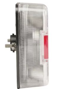 Zadní LED světlo vč. SPZ, hranaté 106 x 98 x 35 mm, 1W/ 12V