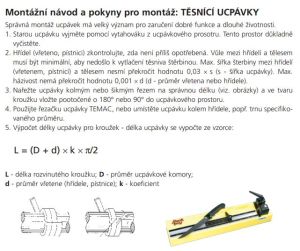 Šňůry TEMAPACK - Montážní pokyny
