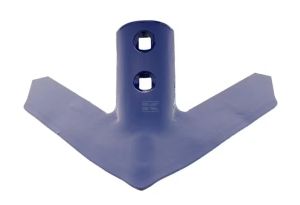 Šípová radlice 8 x 285 mm zahnutá se 2 otvory 13,5 mm (Bednar)