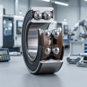 Produktový záběr - SKF 3206 A-2RS1TN9/MT33 Dvouřadé kuličkové ložisko s kosoúhlým stykem