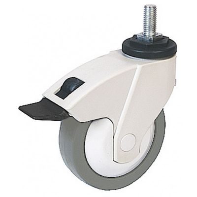 Koleso plastové otočné s brzdou P342F PUD-G125 p T3